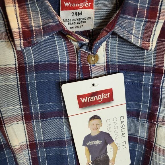 Wrangler Boy's 24M Long Sleeve Bodysuit and Jeans - New - Picture 2 of 5